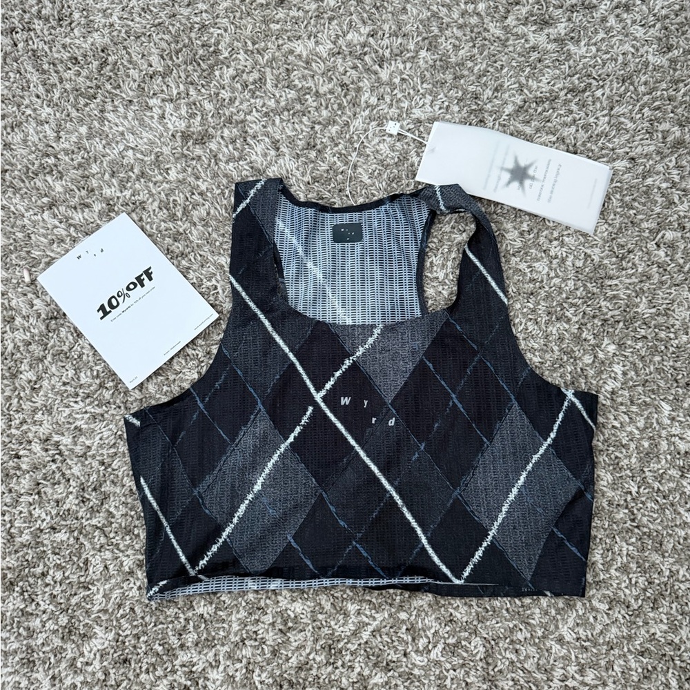 Wyrd Running Women's Argyle Crop Top